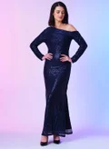 جلو باص navy blue